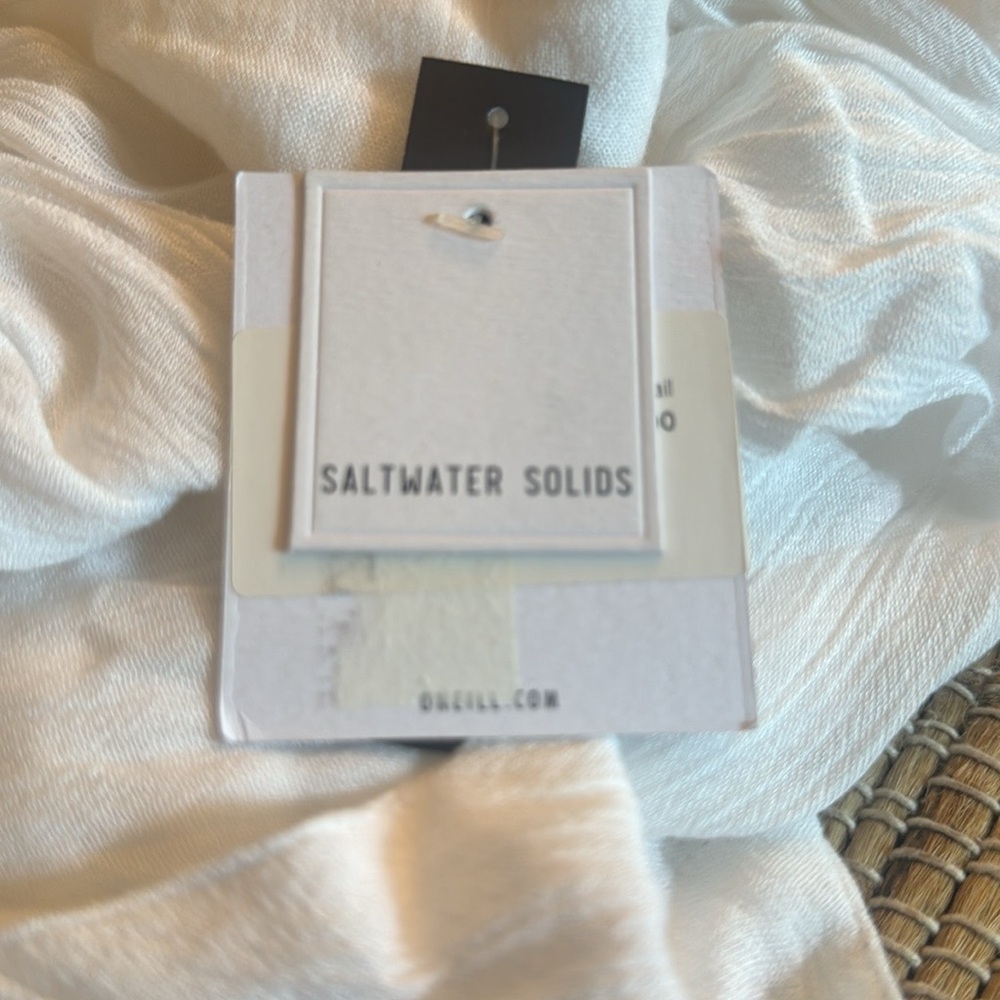 O’Neil Saltwater Solids White Strappy Dress Size Xlg - Picture 4 of 5